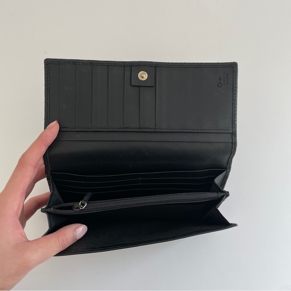 Gucci Microguccisima long black leather wallet - Picture 4 of 11